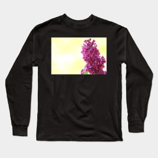 Purple lilac branch close up, flower photography Long Sleeve T-Shirt